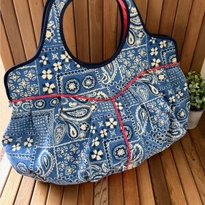 Lucky Brand Paisley Shoulder Hobo Bag Y2k